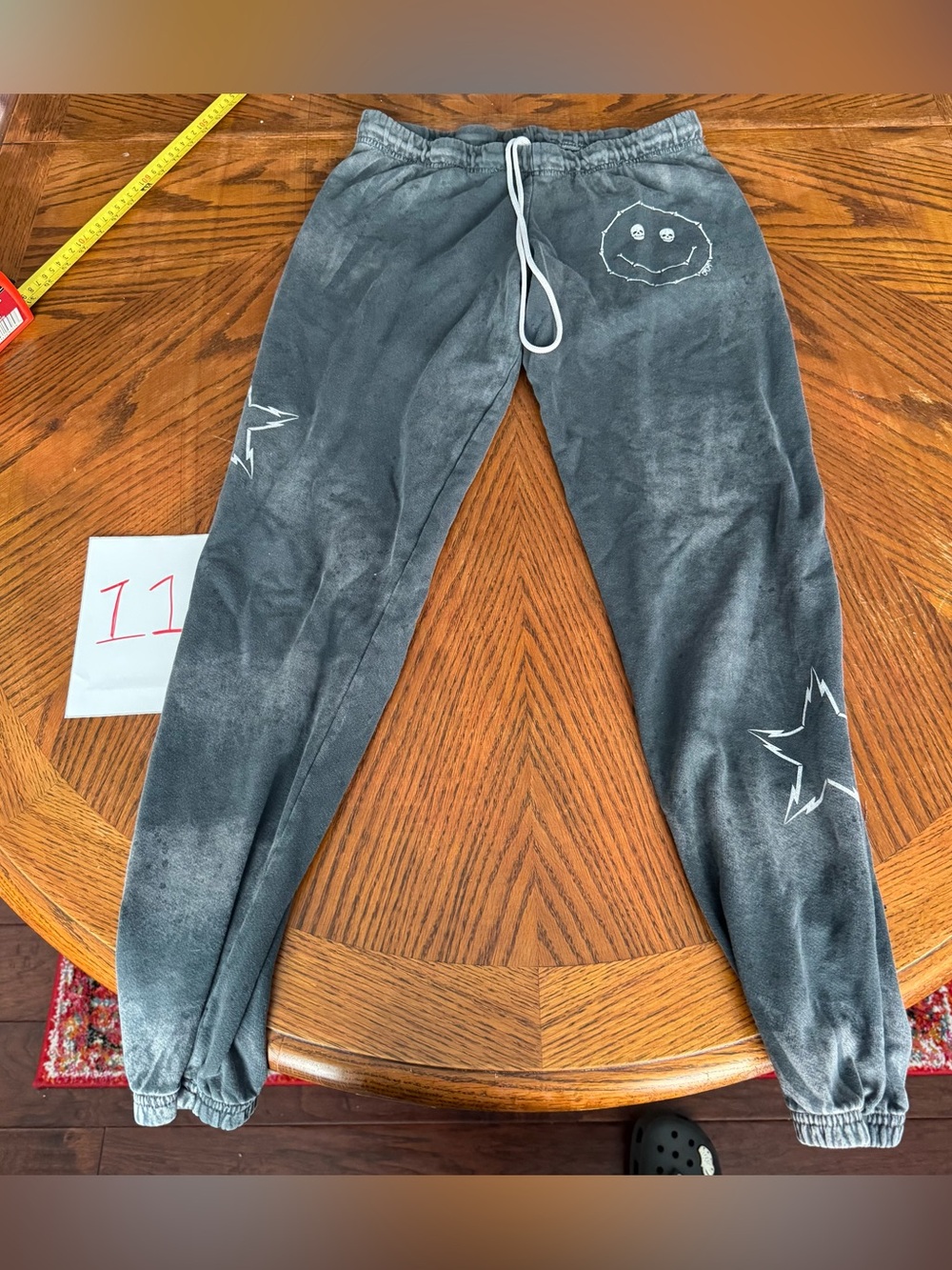 Lauren Moshi Sweatpants with Stars smiley faces